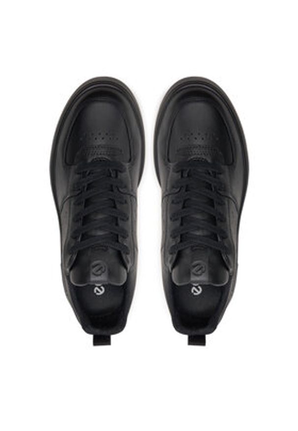 ecco - ECCO Sneakersy Street 720 W GORE-TEX 20971301001 Czarny. Kolor: czarny. Materiał: skóra. Technologia: Gore-Tex