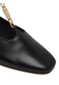 TOMMY HILFIGER - Tommy Hilfiger Baleriny Th-Bar Chain Ballet FW0FW09003 Czarny. Kolor: czarny. Materiał: skóra #5