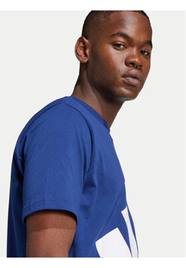 Adidas - adidas T-Shirt Essentials Big Logo JE8940 Granatowy Regular Fit. Kolor: niebieski. Materiał: bawełna