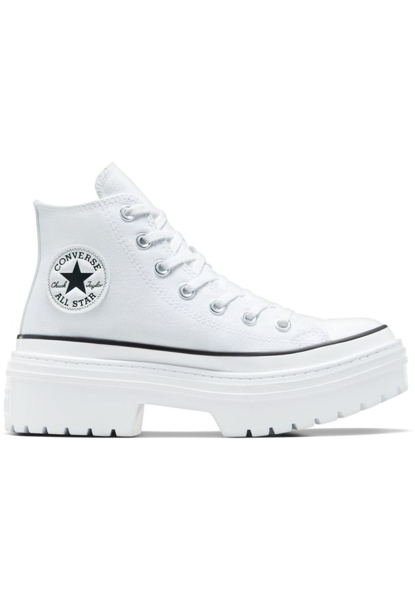 Buty sportowe damskie Converse Con Buty Chuck Taylor As Lugged Heel. Kolor: biały. Materiał: materiał. Sport: skateboard