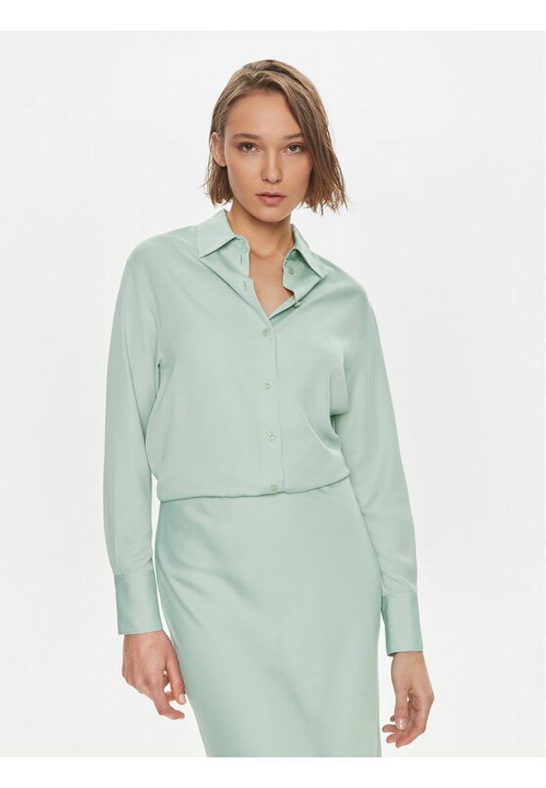 Calvin Klein Koszula K20K206777 Zielony Relaxed Fit. Kolor: zielony. Materiał: syntetyk