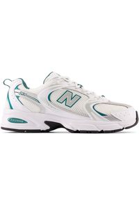 Buty unisex New Balance MR530AB – białe. Okazja: na co dzień. Kolor: biały. Materiał: tworzywo sztuczne. Szerokość cholewki: normalna. Sezon: lato #1