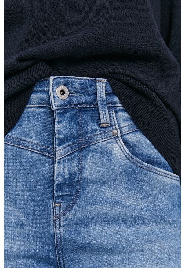 Pepe Jeans - Jeansy Dion Retro. Stan: podwyższony. Kolor: niebieski. Styl: retro