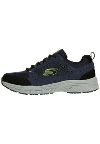 skechers - Buty SKECHERS OAK CANYON Niebieski. Kolor: niebieski. Materiał: materiał, zamsz #2