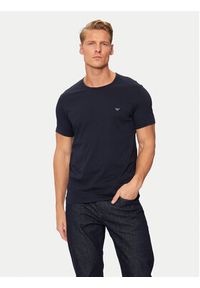 Emporio Armani Underwear Komplet 2 t-shirtów 111267 4F722 70835 Granatowy Slim Fit. Kolor: niebieski. Materiał: bawełna #4