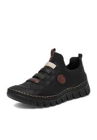 Rieker Sneakersy CEO-57550-00 Czarny. Kolor: czarny. Materiał: skóra #5