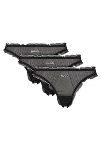 Hugo - HUGO Komplet stringów 50550109 Czarny. Kolor: czarny. Materiał: syntetyk #1