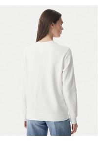 Tommy Jeans Bluza Ess Logo DW0DW22829 Biały Regular Fit. Kolor: biały. Materiał: bawełna #2