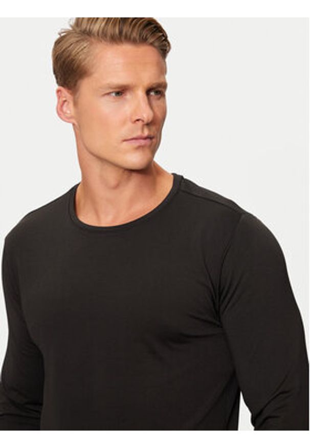 YSABEL MORA Longsleeve 70102 Czarny Slim Fit. Kolor: czarny. Materiał: syntetyk. Długość rękawa: długi rękaw