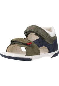 Geox - Sandały GEOX B SANDAL ZAPITO BOY Zielony. Kolor: zielony. Materiał: skóra. Sport: turystyka piesza #1