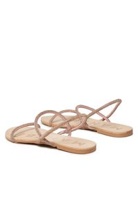Manebi Sandały Crystal Embellished Leather Sandals V 6.3 Y0 Różowy. Kolor: różowy. Materiał: zamsz, skóra #3