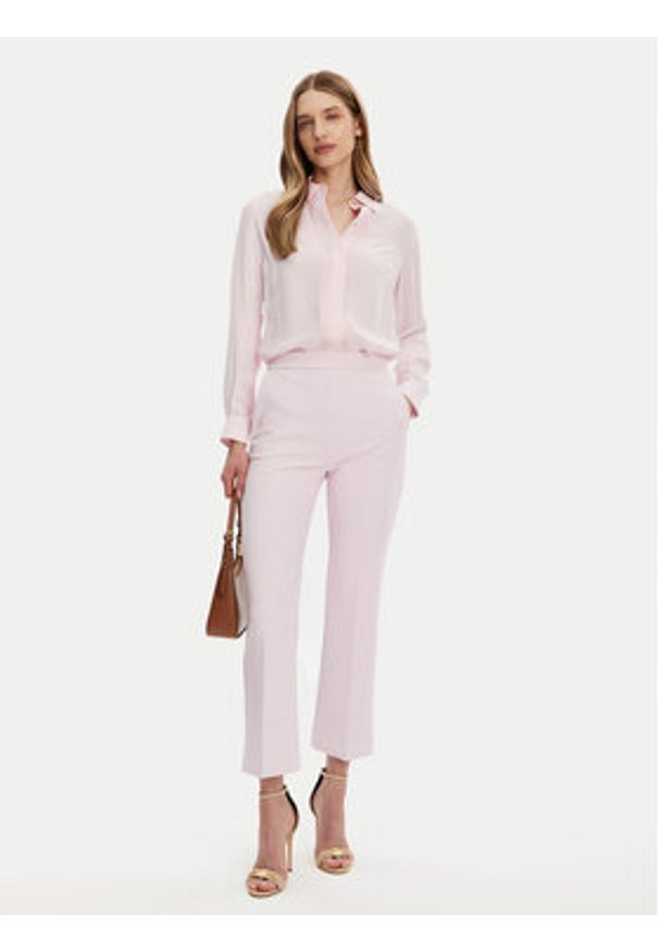 Elisabetta Franchi Spodnie materiałowe PA-089-51E2-V290 Różowy Regular Fit. Kolor: różowy. Materiał: syntetyk