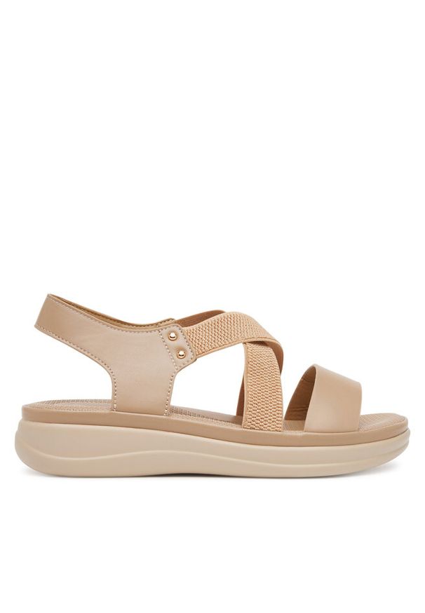 Sandały Clara Barson. Kolor: beżowy