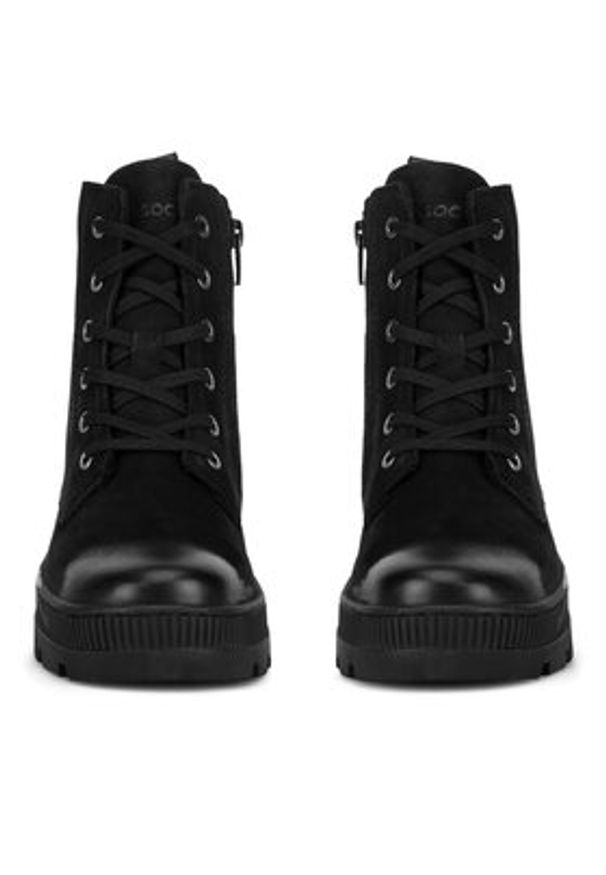 Lasocki Trzewiki WI23-PUSZAN-25 Czarny. Kolor: czarny. Materiał: skóra