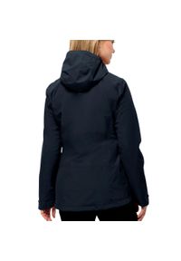 Kurtka uniwersalna damska Jack Wolfskin 11156211010. Typ kołnierza: kaptur. Kolor: czarny, niebieski, wielokolorowy. Materiał: syntetyk. Sport: turystyka piesza