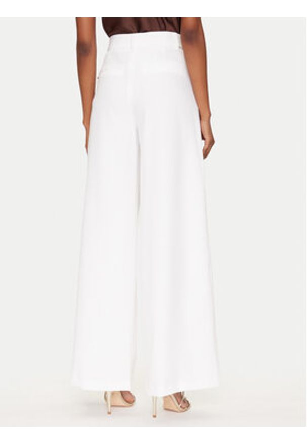 Guess Spodnie palazzo W5GB02 WH9Y2 Biały Wide Leg. Kolor: biały. Materiał: syntetyk