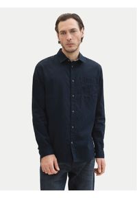 Tom Tailor Koszula 1040141 Granatowy Regular Fit. Kolor: niebieski. Materiał: bawełna #1