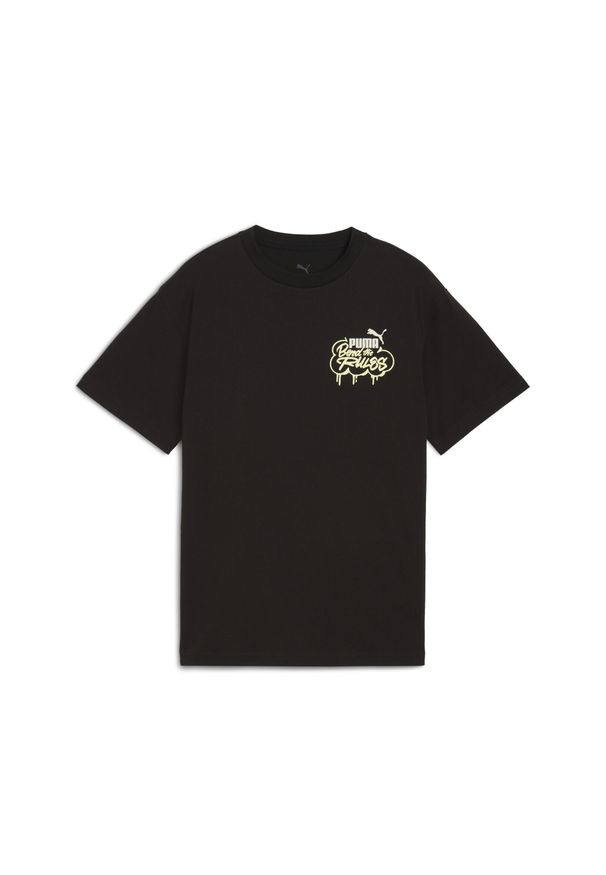 Puma - Młodzieżowa koszulka MID90s II z grafiką PUMA. Kolor: czarny. Sport: joga i pilates