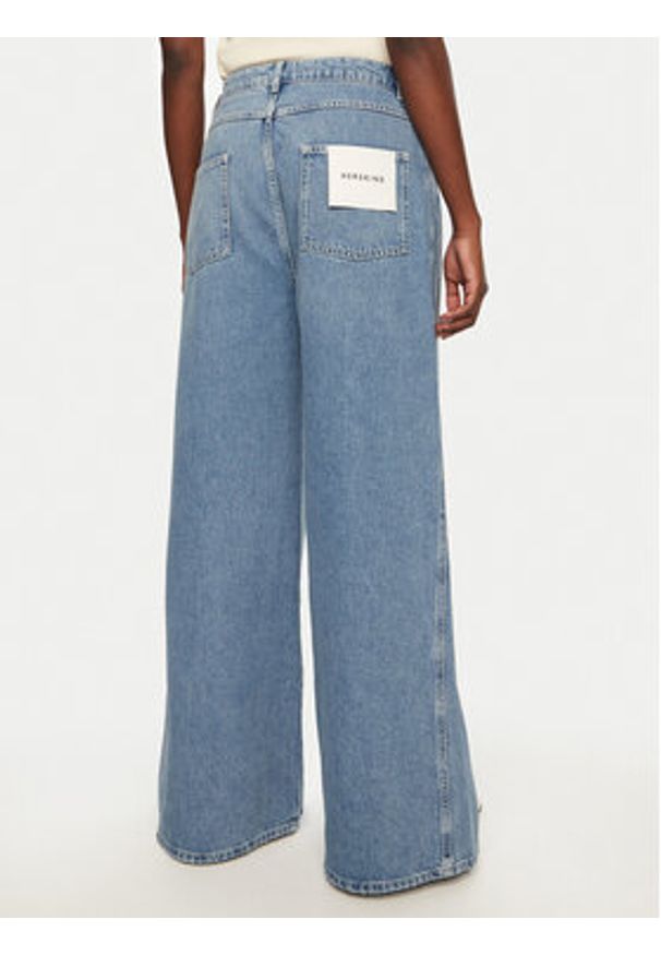 Herskind Jeansy Katja 5425206 Niebieski Wide Leg. Kolor: niebieski