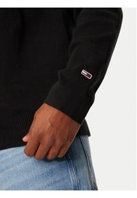 Tommy Jeans Sweter DM0DM20596 Czarny Regular Fit. Kolor: czarny. Materiał: bawełna