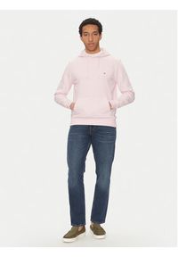 TOMMY HILFIGER - Tommy Hilfiger Bluza Essential MW0MW37235 Różowy Regular Fit. Kolor: różowy. Materiał: bawełna #2