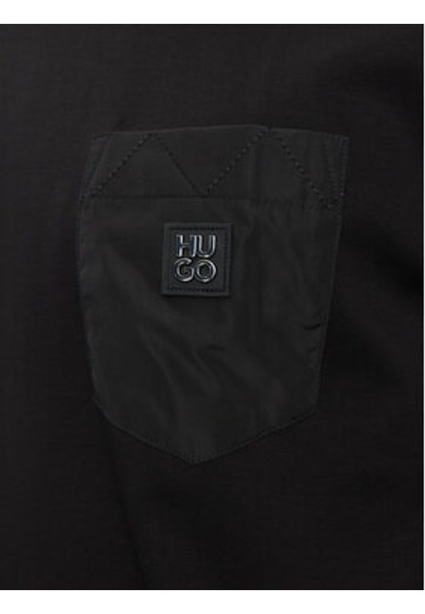 Hugo - HUGO T-Shirt Dombiro 50536347 Czarny Relaxed Fit. Kolor: czarny. Materiał: bawełna