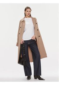 Calvin Klein T-Shirt Metallic Micro Logo T Shirt K20K206967 Biały Regular Fit. Kolor: biały. Materiał: bawełna #4