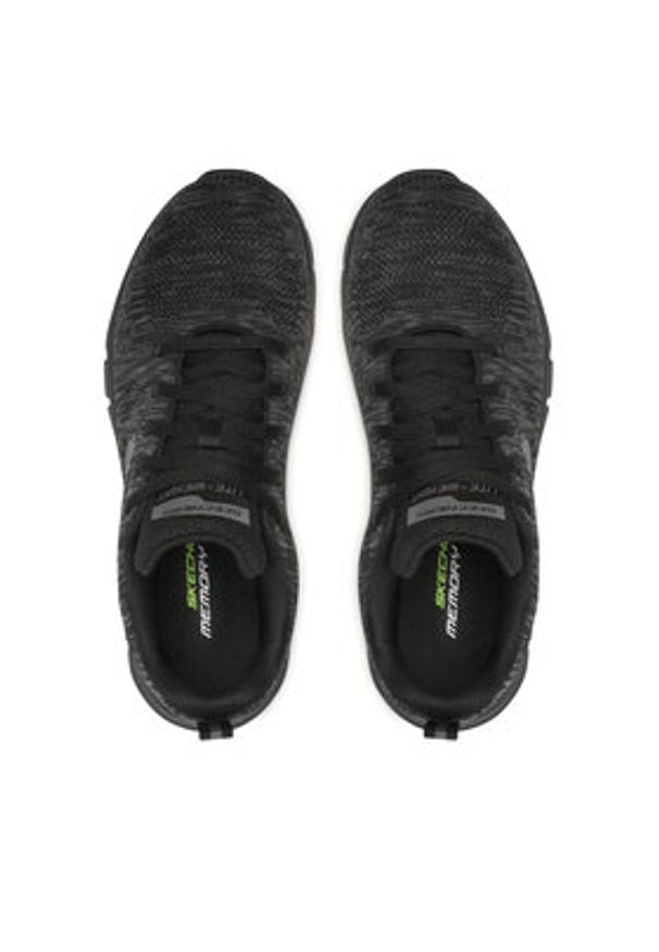 skechers - Skechers Sneakersy Front Runner 232298/BBK Czarny. Kolor: czarny. Materiał: materiał