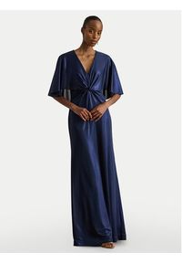 Lauren Ralph Lauren - LAUREN RALPH LAUREN Sukienka wieczorowa 253P04061003 Granatowy Regular Fit. Kolor: niebieski. Materiał: syntetyk. Styl: wizytowy #3