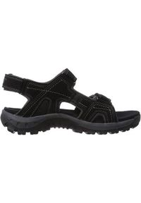 CATerpillar - Sandały męskie, Giles Oxfors Sandal. Zapięcie: rzepy. Kolor: czarny. Materiał: tkanina, materiał, skóra, syntetyk