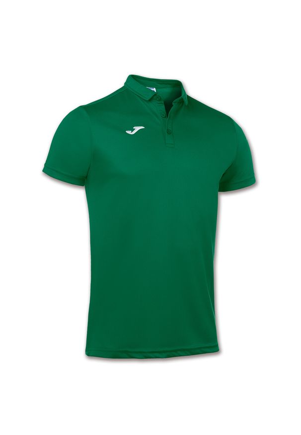 Koszulka polo do tenisa męska Joma Hobby. Typ kołnierza: polo. Kolor: zielony. Materiał: materiał. Wzór: gładki. Sport: tenis