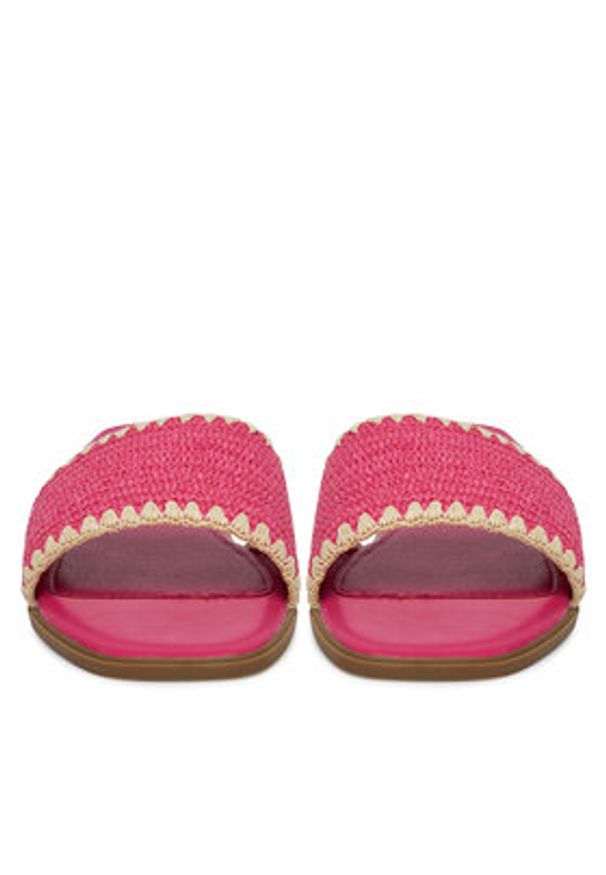 DeeZee Klapki 15-630-1 Różowy. Kolor: różowy. Materiał: materiał