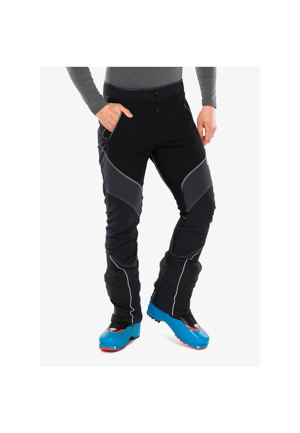 CRAZY - Spodnie softshell Crazy Pant Flame. Kolor: czarny. Materiał: softshell. Sezon: zima. Sport: narciarstwo