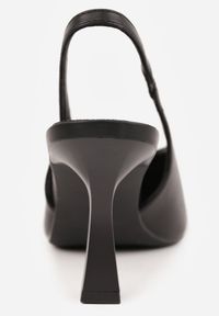 Renee - Czarne Czółenka Sandały Vices na Szpilce Slingback Kolliva. Okazja: na co dzień, na spotkanie biznesowe. Kolor: czarny. Obcas: na szpilce. Styl: casual, biznesowy, elegancki #8