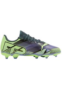 Puma - Buty Piłkarskie Dla Dzieci Future 7 Play. Kolor: fioletowy, zielony, wielokolorowy. Sport: piłka nożna