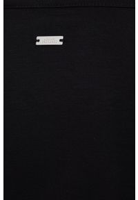 Armani Exchange bluzka 3LYM72.YJ7RZ damska kolor czarny gładka. Kolor: czarny. Wzór: gładki #2