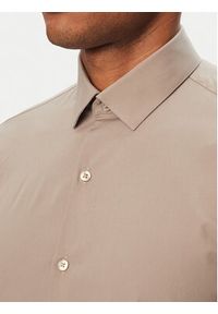 Calvin Klein Koszula Essentials LV019EU037 Beżowy Slim Fit. Kolor: beżowy. Materiał: bawełna #2