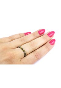 Brazi Druse Jewelry - Pierścionek Piryt. Materiał: pozłacane, złote, srebrne #1