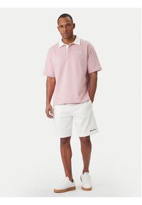Guess Jeans Polo M6GP13 KCYM1 Różowy Oversize. Typ kołnierza: polo. Kolor: różowy. Materiał: bawełna #2