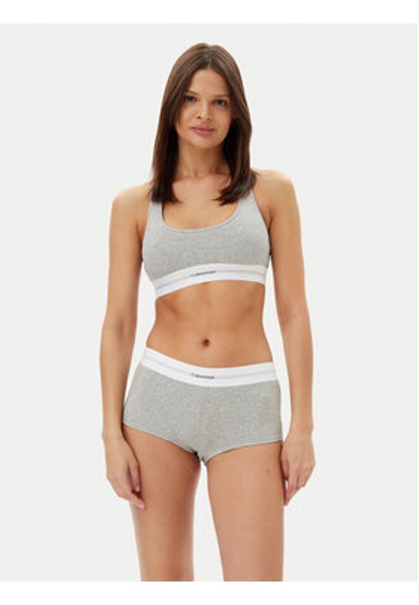 Calvin Klein Underwear Biustonosz top LV00QF8018 Szary. Kolor: szary. Materiał: bawełna