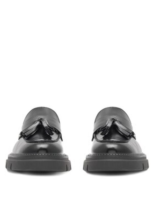 Gino Rossi Loafersy RUBBER-I22 23580AB Czarny. Kolor: czarny. Materiał: skóra