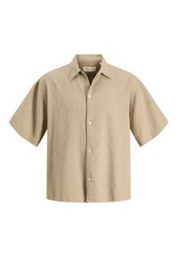 Jack & Jones Koszula Montauk 12293555 Beżowy Regular Fit. Kolor: beżowy. Materiał: bawełna #4