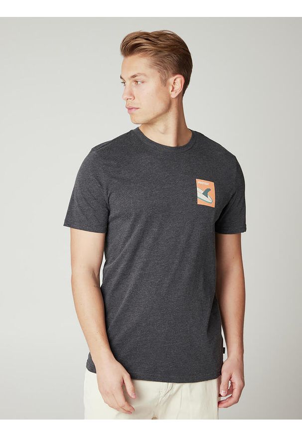 T-shirt męski Protest PRTOALO. Kolor: czarny, szary, wielokolorowy. Sezon: lato. Sport: turystyka piesza