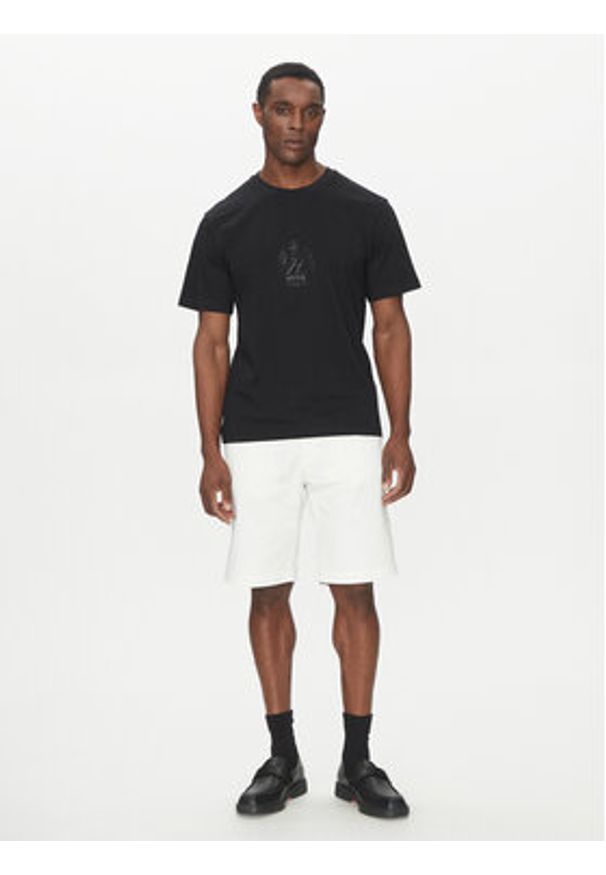 Hugo - HUGO Szorty materiałowe Darik 50505857 Biały Regular Fit. Kolor: biały. Materiał: syntetyk, bawełna