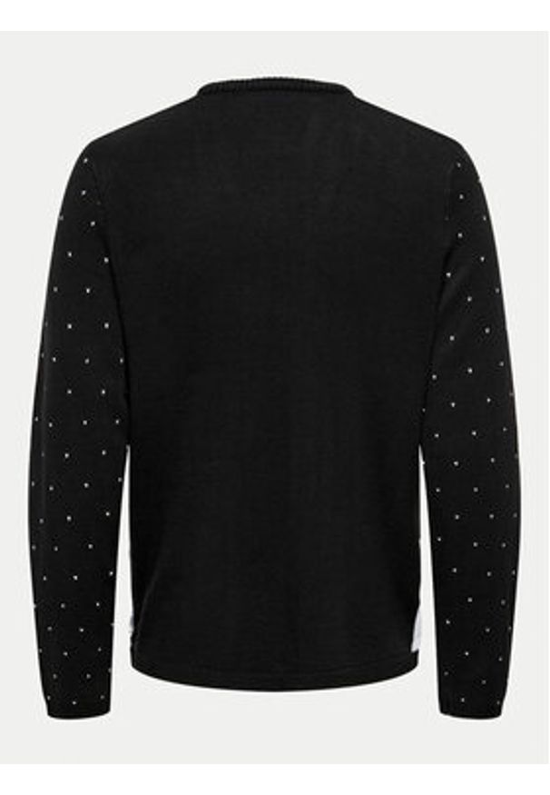 Only & Sons Sweter Xmas 22031176 Granatowy Regular Fit. Kolor: niebieski. Materiał: syntetyk