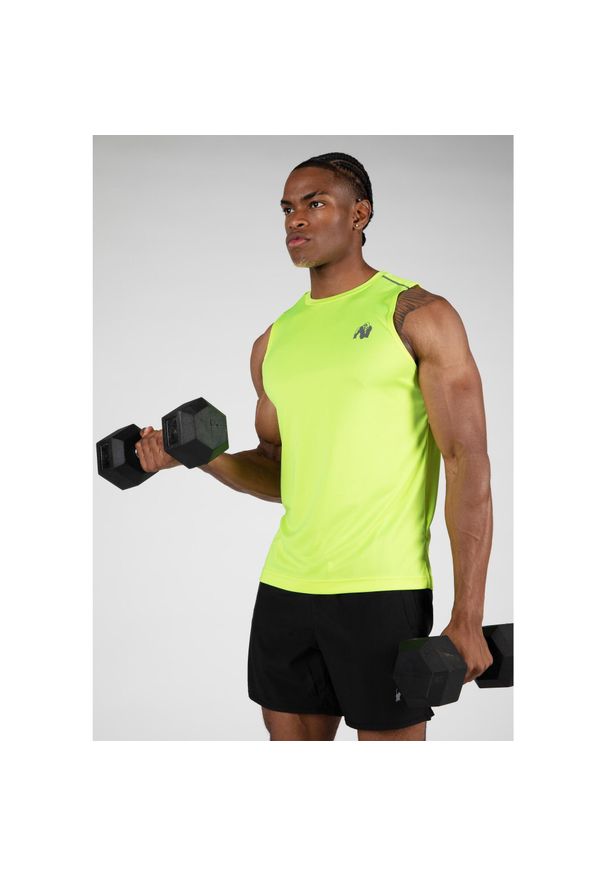 GORILLA WEAR - Tank top Gorilla Wear Washington. Kolor: żółty. Styl: sportowy