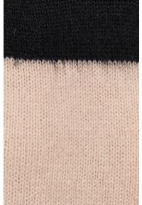 AllSaints Sweter z domieszką wełny damski kolor czarny. Okazja: na co dzień. Kolor: czarny. Materiał: wełna. Długość rękawa: raglanowy rękaw. Styl: casual #4