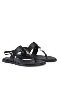 Calvin Klein Sandały Round Flat Sndl Thong Lth Hdw HW0HW02926 Czarny. Kolor: czarny. Materiał: skóra #5