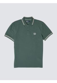 Big-Star - Koszulka męska polo zielona Poller 304. Okazja: na co dzień. Typ kołnierza: polo. Kolor: zielony. Materiał: materiał, dzianina. Wzór: haft. Styl: elegancki, klasyczny, casual #4