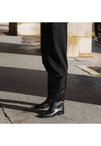 Marco Shoes Oficerki z ćwiekami czarne. Kolor: czarny #9